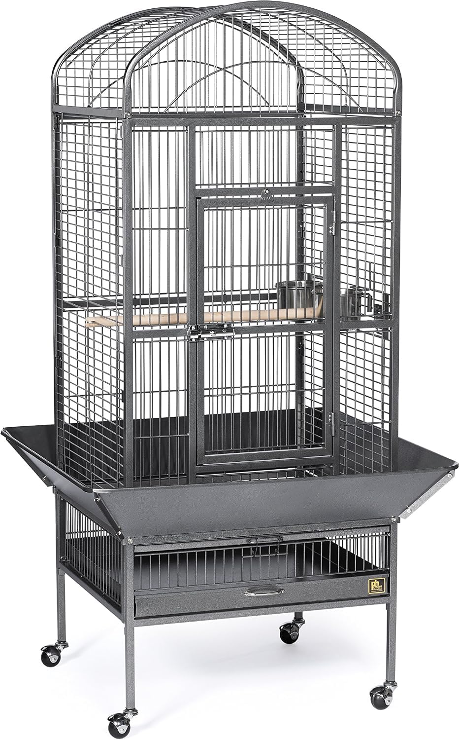 Prevue Pet Products Dometop Bird Cage - Large, Black Hammertone