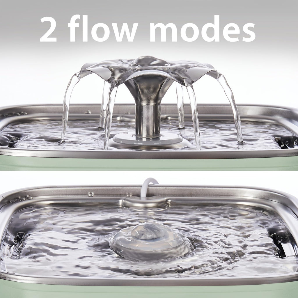 Veken Innovation Award Winner Stainless Steel Cat Water Fountain, 108oz