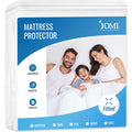 DMI Queen Size Waterproof Mattress Protector - Fitted, Noiseless Mattress Cover, Soft and Breathable, 60" x 80"x 15", White