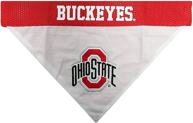 Pets First Collegiate Pet Accessories, Reversible Bandana