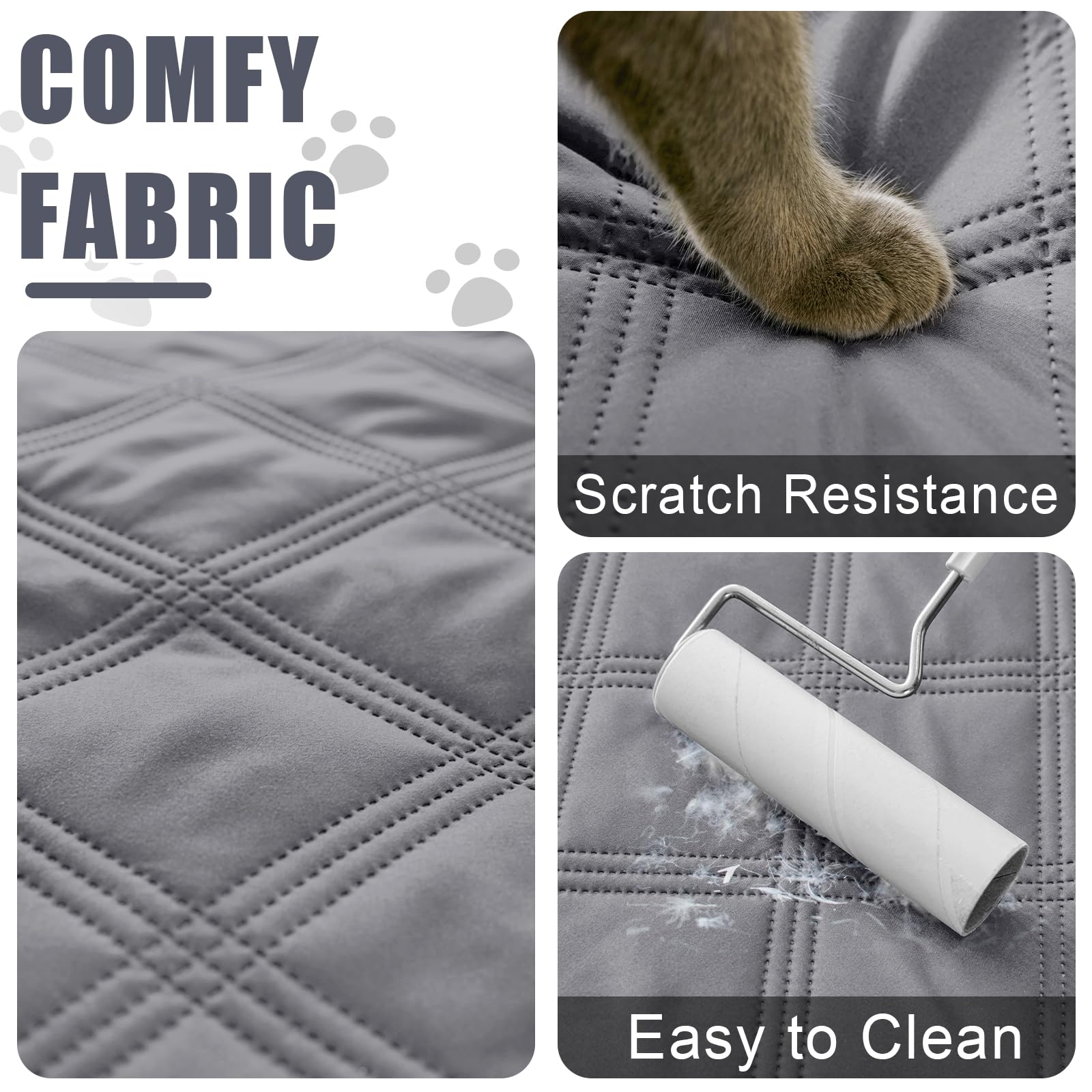 Smiry Waterproof Dog Bed Cover, Reversible Pet Blanket for Sofa Couch
