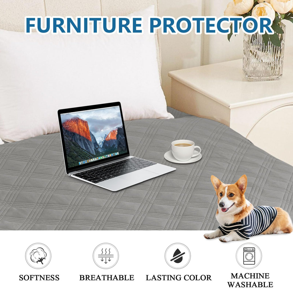 hyha Waterproof Reversible Dog Blanket, Soft Couch Cover for Dogs Washable