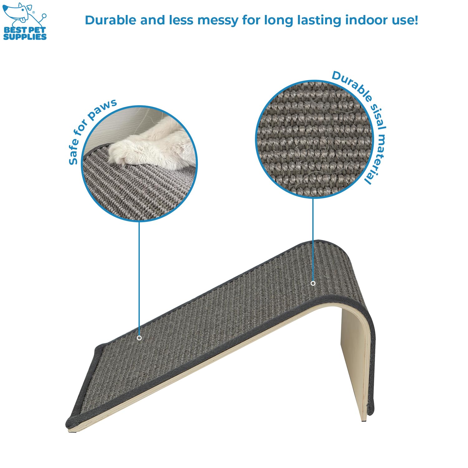 Best Pet Supplies Catify Cat Scratching Ramp - Gray