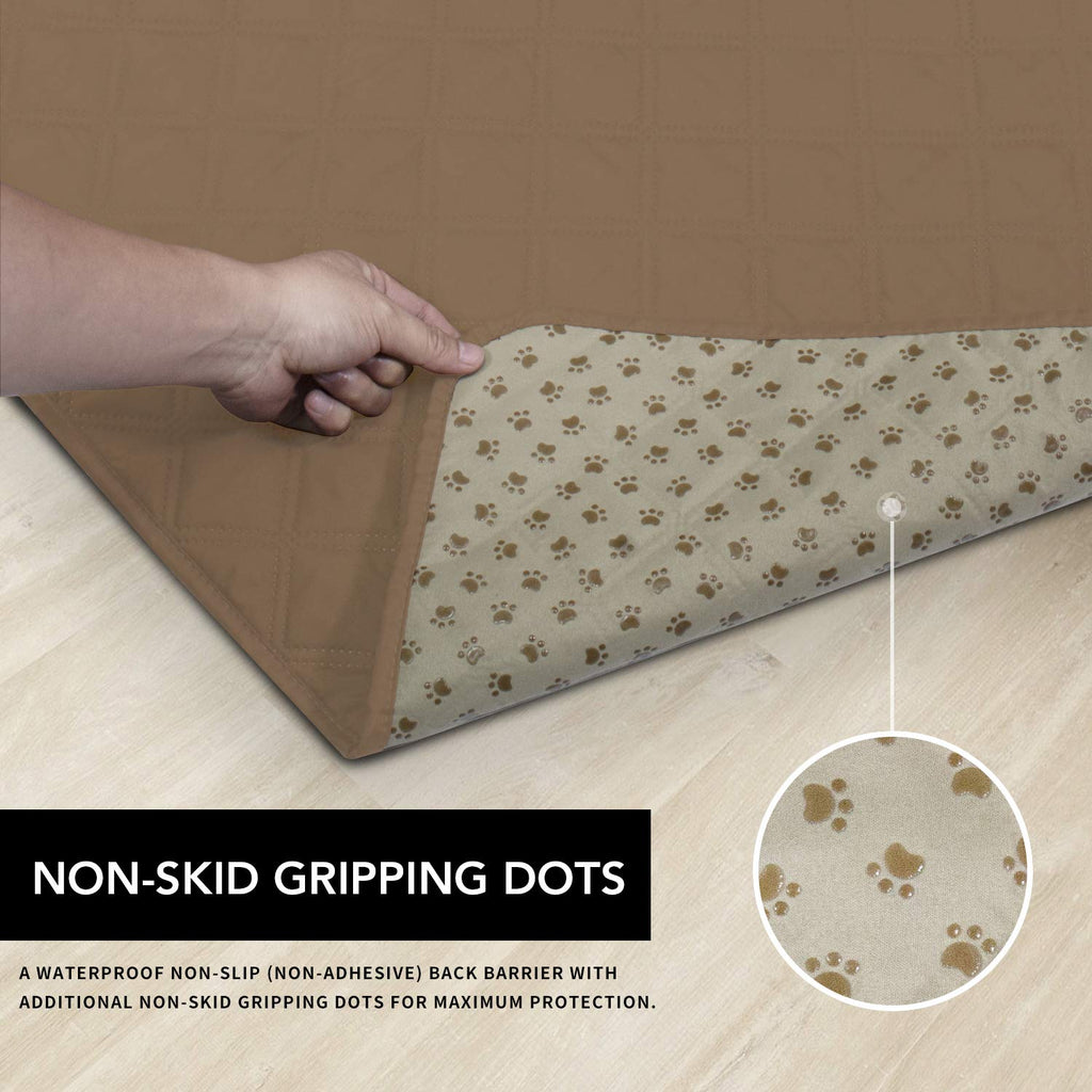 Easy-Going Waterproof Dog Bed Cover, Non-Slip Pet Blanket, 68x82in, Camel