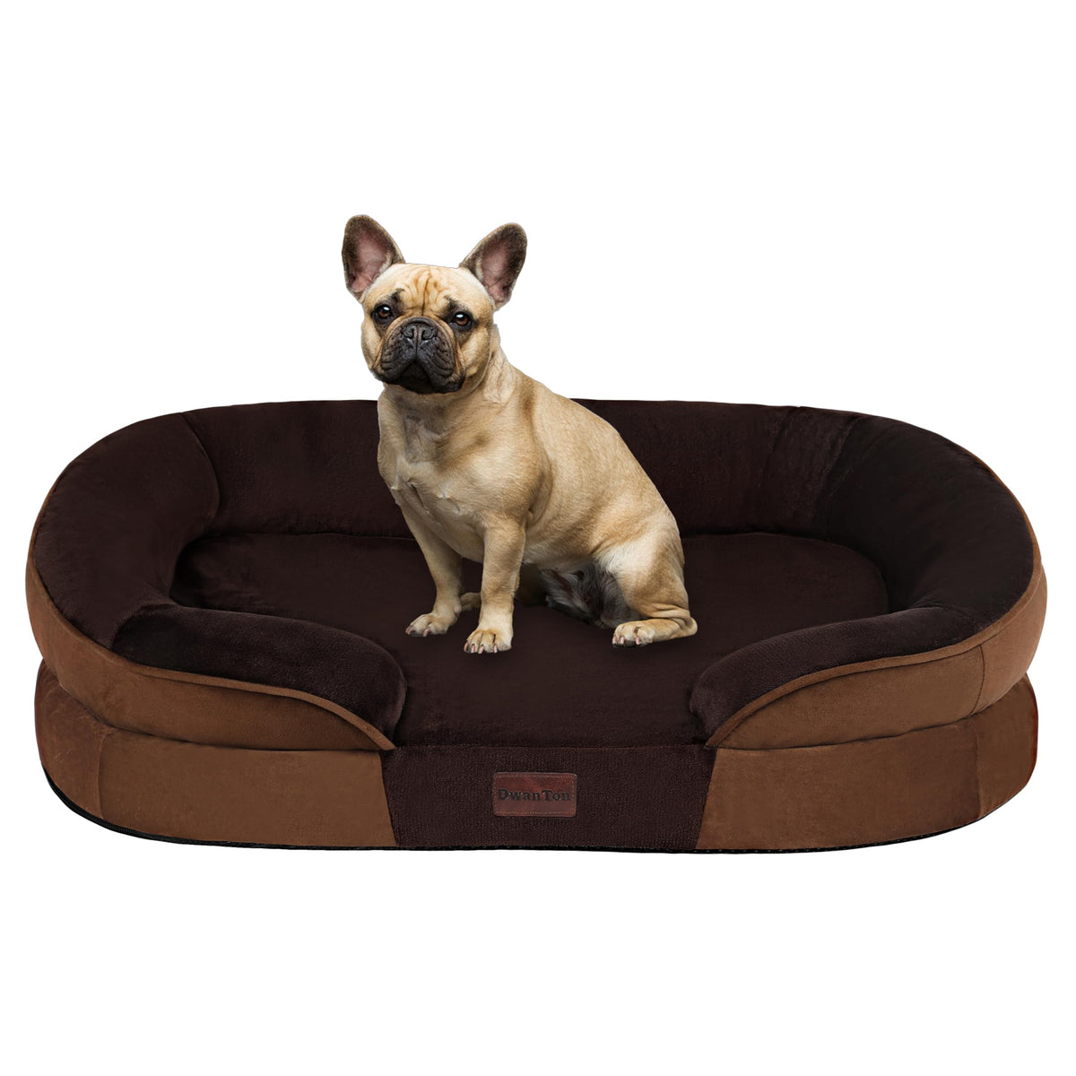 Dwanton Orthopedic Waterproof X-Large Dog Bed Sofa, Gel Memory Foam, 45"