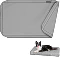 Explore Land Waterproof Dog Bed Cover Canvas Washable Dog Crate Pad Replacement Cover for 36 Inch Crate, 34Lx22Wx3.5H inch, Gray