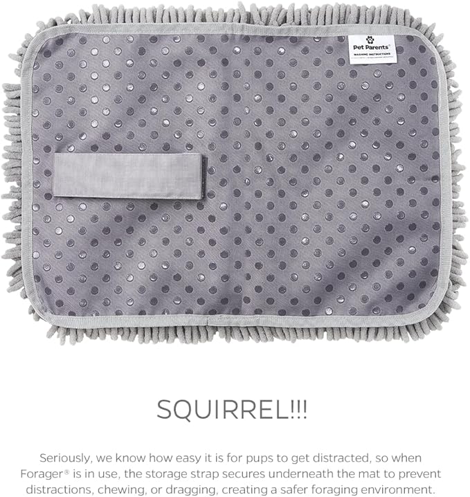 Pet Parents Forager Slow Feeder Dog Bowl & Snuffle Mat - SoftSnout, Non-Slip Backing (Forest 12")