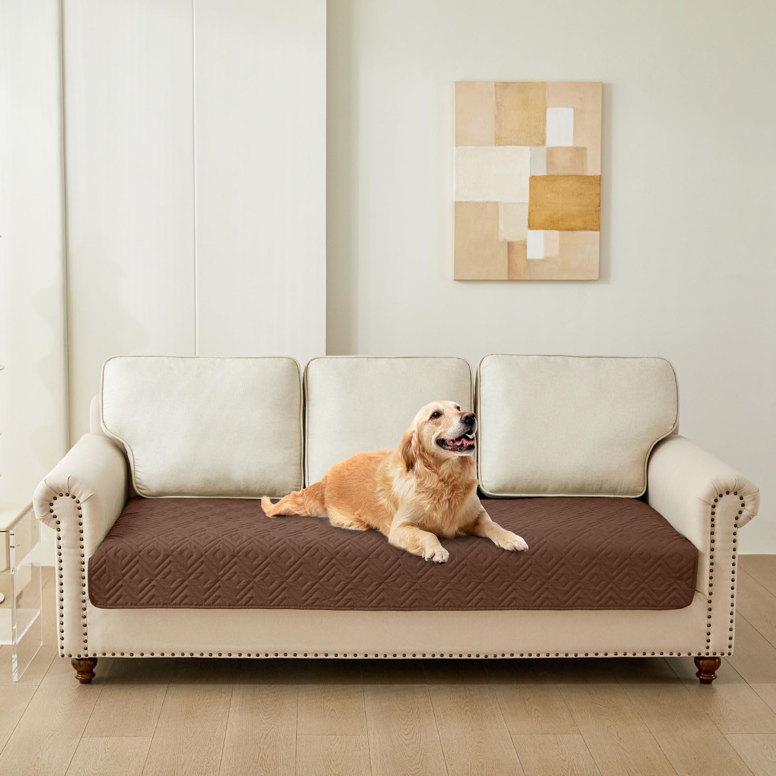 hyha Waterproof Reversible Dog Blanket, Pet Blanket for Sofa Couch