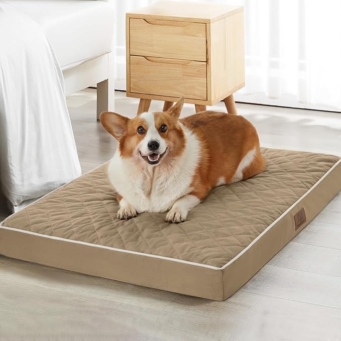 WNPETHOME Orthopedic Waterproof XL Dog Bed for Crate Cozy Sleep
