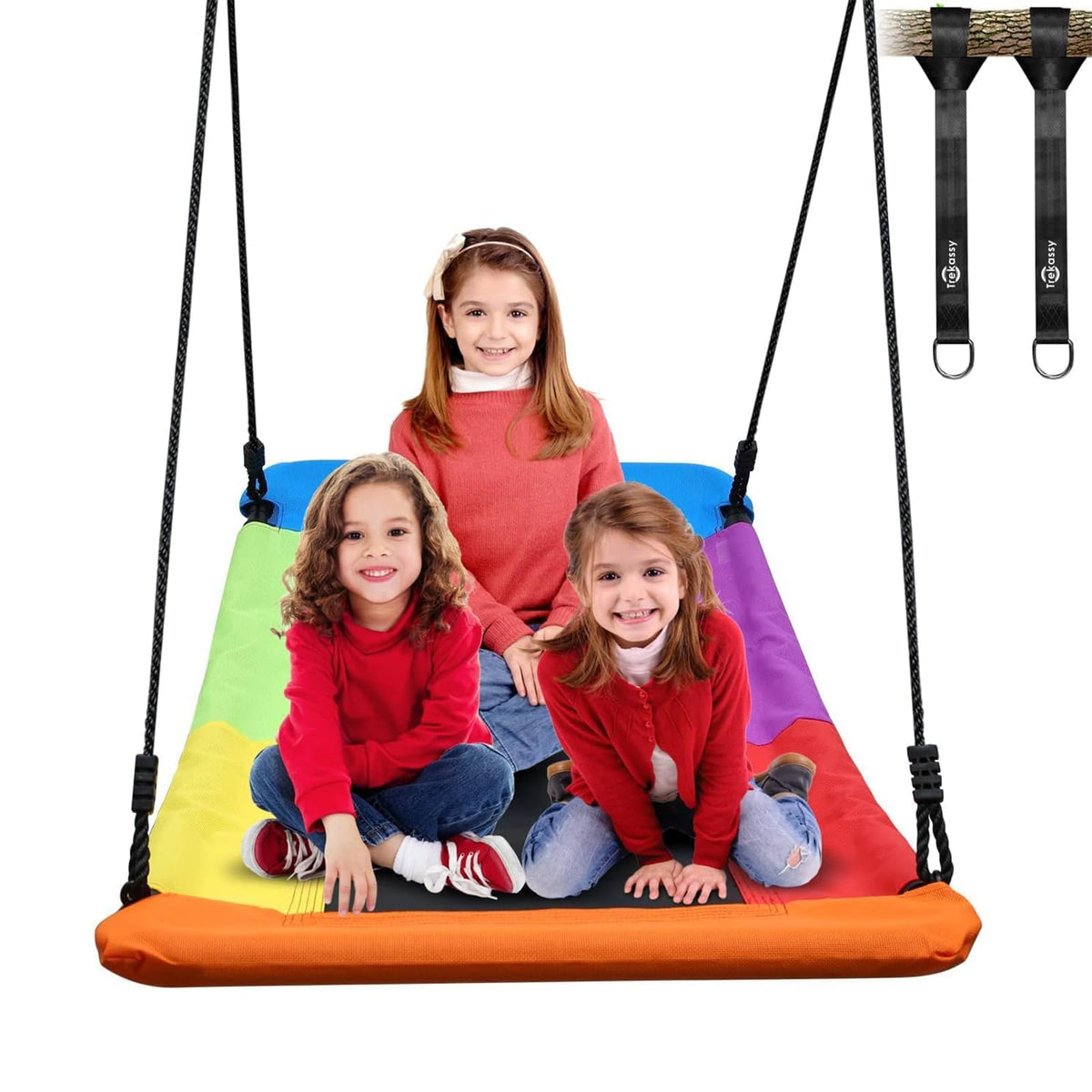 Trekassy 700lb Giant 60" Skycurve Platform Tree Swing for Kids and Adults