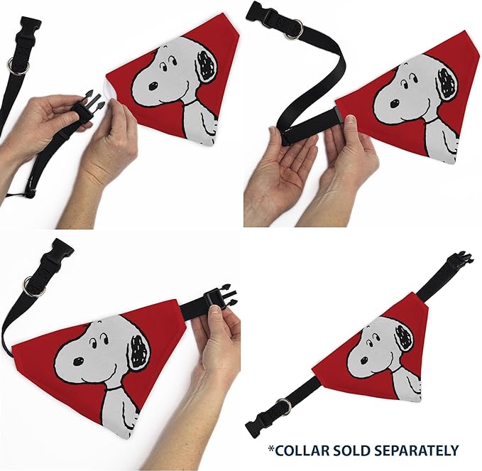 Peanuts Pet Bandana Slide On Slip Through