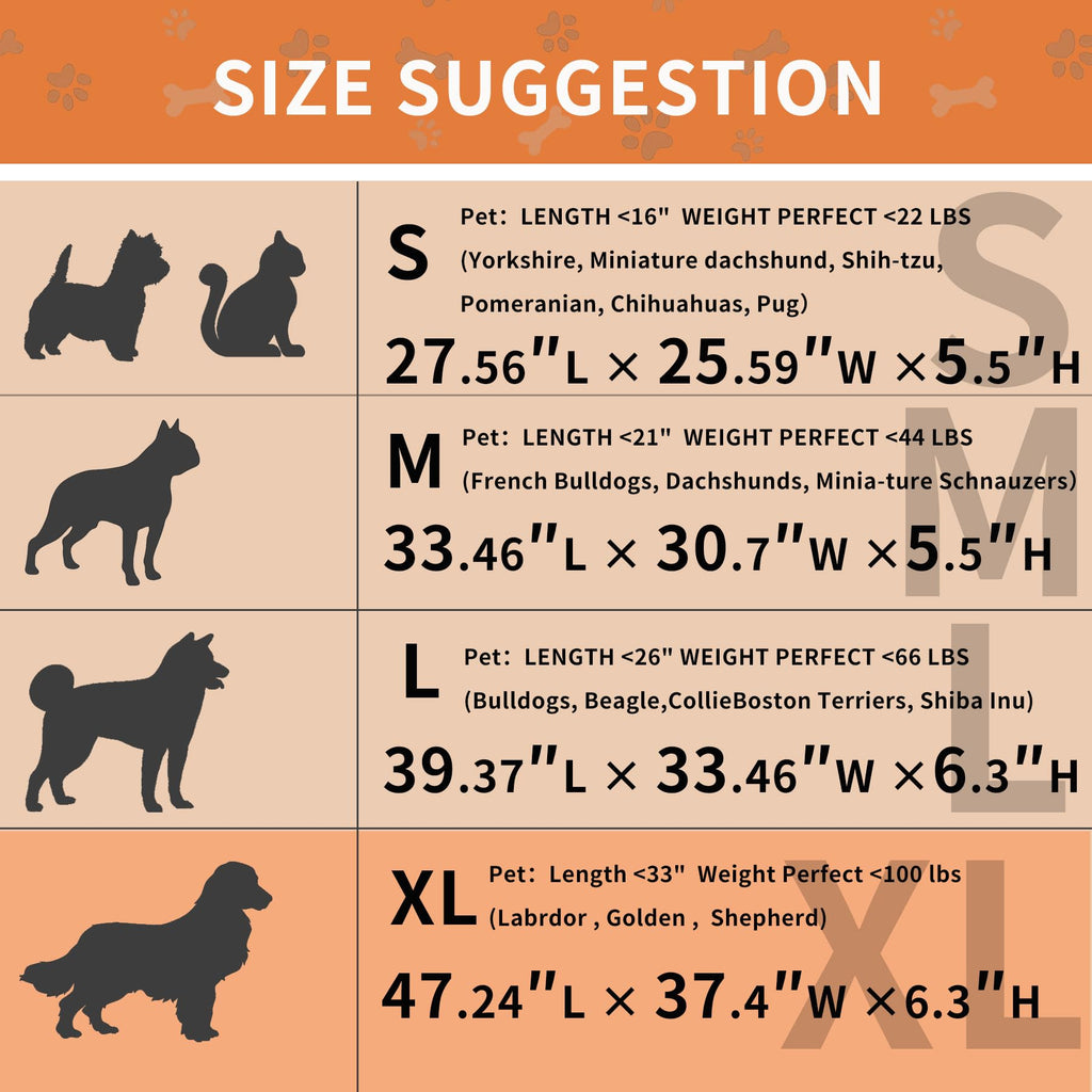 HAOMAIJIA Dog Couch Bed for Large Dogs, Non Slip Pet Couch Covers for Sofa Thick Soft Washable Dog Couch Cover Protector All Seasons Universal Dogs and Cats Bed Mat (Khaki, X-Large)
