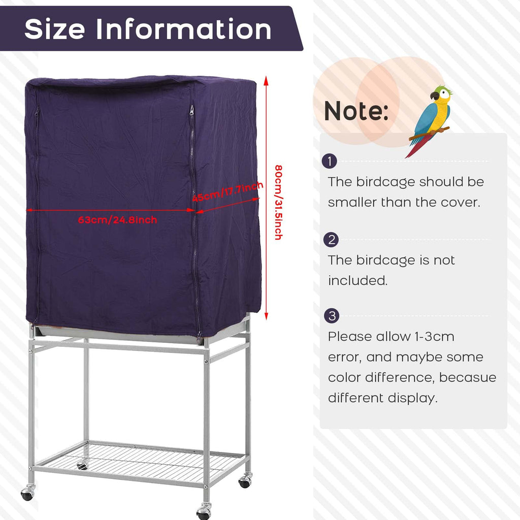 QBLEEV Birdcage Covers, Breathable Universal Bird Parrot Cage Cover Shade