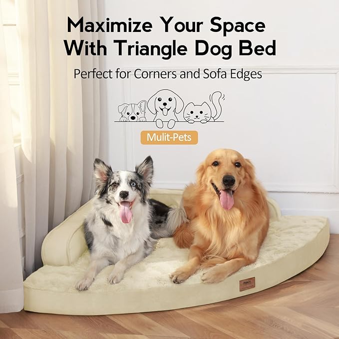 MEKIY Orthopedic Waterproof Dog Bed with Sides for Large Sizes Dogs