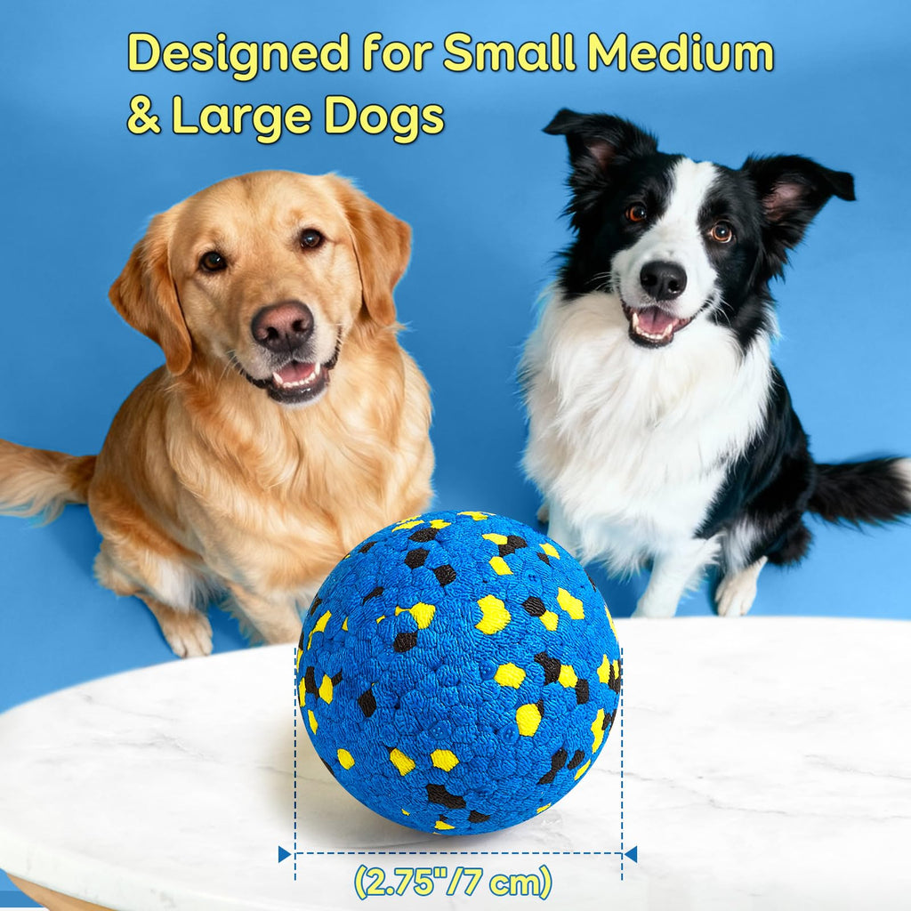 Kimee Dog Balls Tennis Balls Dog Chew Toys for Aggressive Chewers ETPU 4Pcs