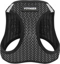 Best Pet Supplies - All Weather Mesh/Plush, Reflective, No Pull Harness for Small, Medium Dogs, Cats - Secure with Hook & Loop Fastener, Buckle, Double D-Rings - Gray 2-Tone, M