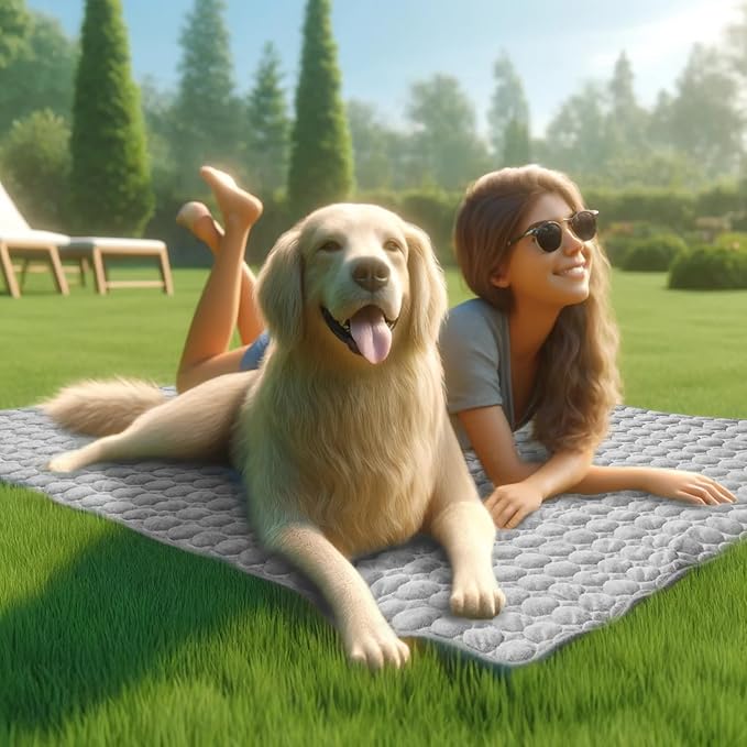 Dog Cooling Mat for Dogs, Pet Cooling Pad Bed for Dog Easy Washable for All Types of Pets and Perfect for Both Indoor and Outdoor Use, Including Car Seats 28" x 22"