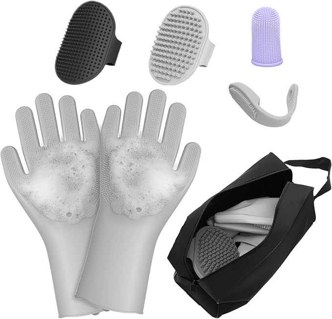 MIYIJHY 7PCS Grooming & Bath Supplies for Dogs, Cats