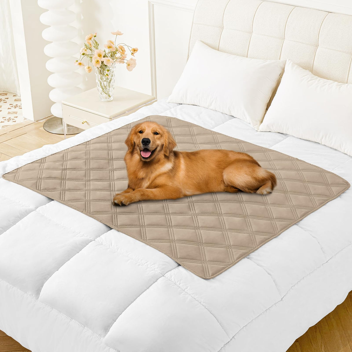 Smiry Waterproof Dog Bed Cover, Reversible Pet Blanket for Sofa Couch