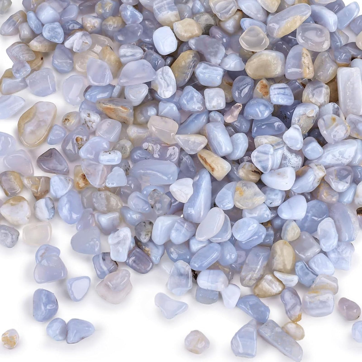 JOHOUSE Rose Quartz Crystals, 1LB Pink Crushed Rose Quartz Chips Bulk