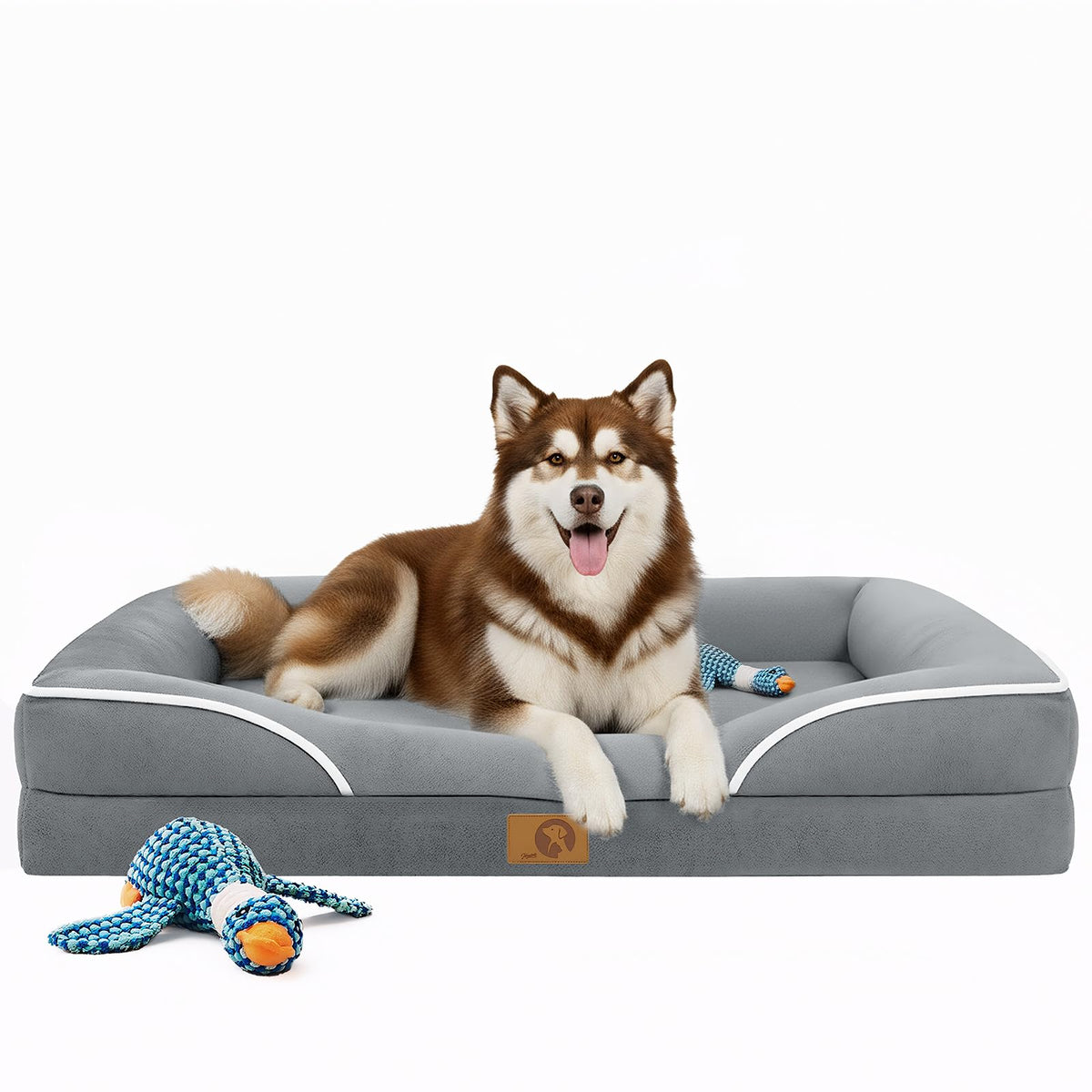 Homemate Dog Bed Extra Large Size Dog: 48"x35" Orthopedic Pet Bed with Toy