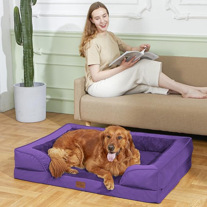 Comfort Expression Waterproof Orthopedic Dog Beds for Extra Large Dog