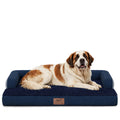 MEKIY Orthopedic Waterproof Jumbo Dog Bed with Bolster for Extra Large Dogs