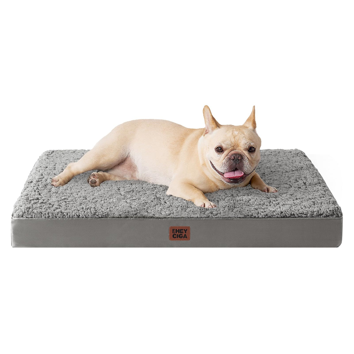 EHEYCIGA Orthopedic Dog Beds, Egg Crate Dog Bed Pet Mat with Washable Removable Cover, All Size Dogs