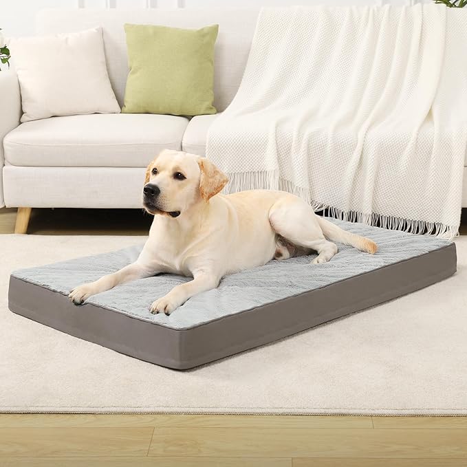 KSIIA Orthopedic Dog Bed for Extra Large Dogs with Waterproof, 47x29