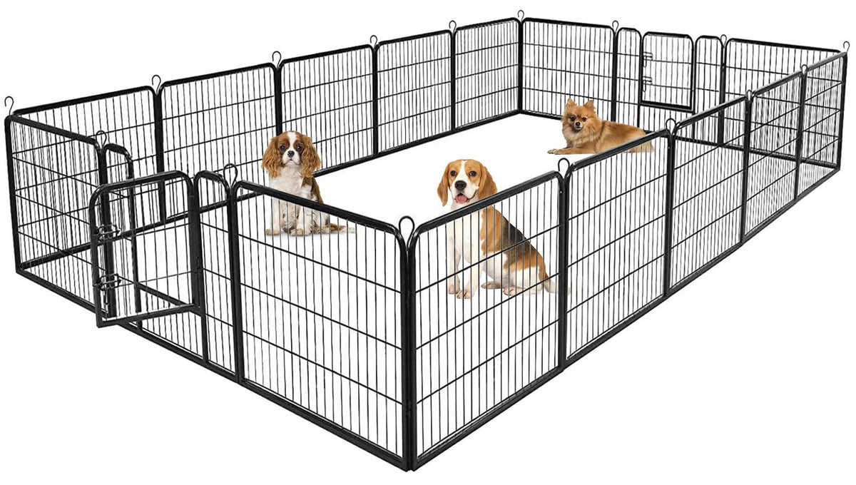 BestPet | Dog Playpen | 40", 12 Panels | Heavy Duty Metal Pet Exercise Pen
