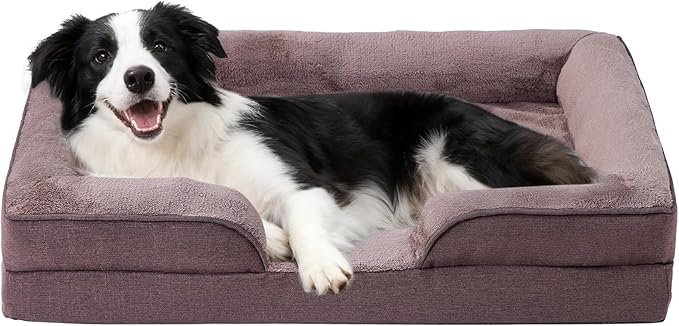 Makigued Medium Orthopedic Dog Bed, Egg Crate Foam, 35 x 24.8 x 6.7 Inches