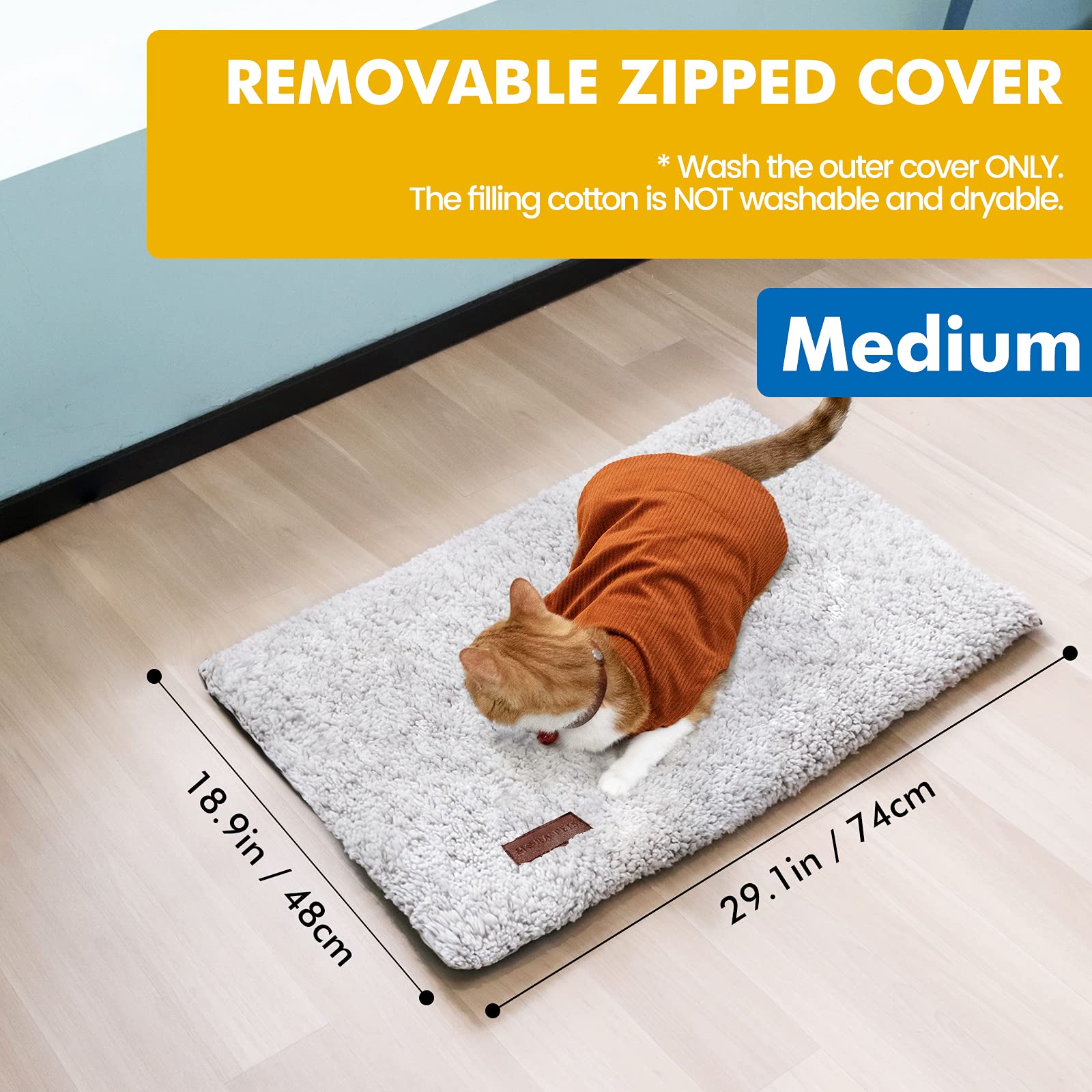 Mora Pets Self Warming Cat Bed Self Heating Cat Dog Mat Pet Pad Extra Warm