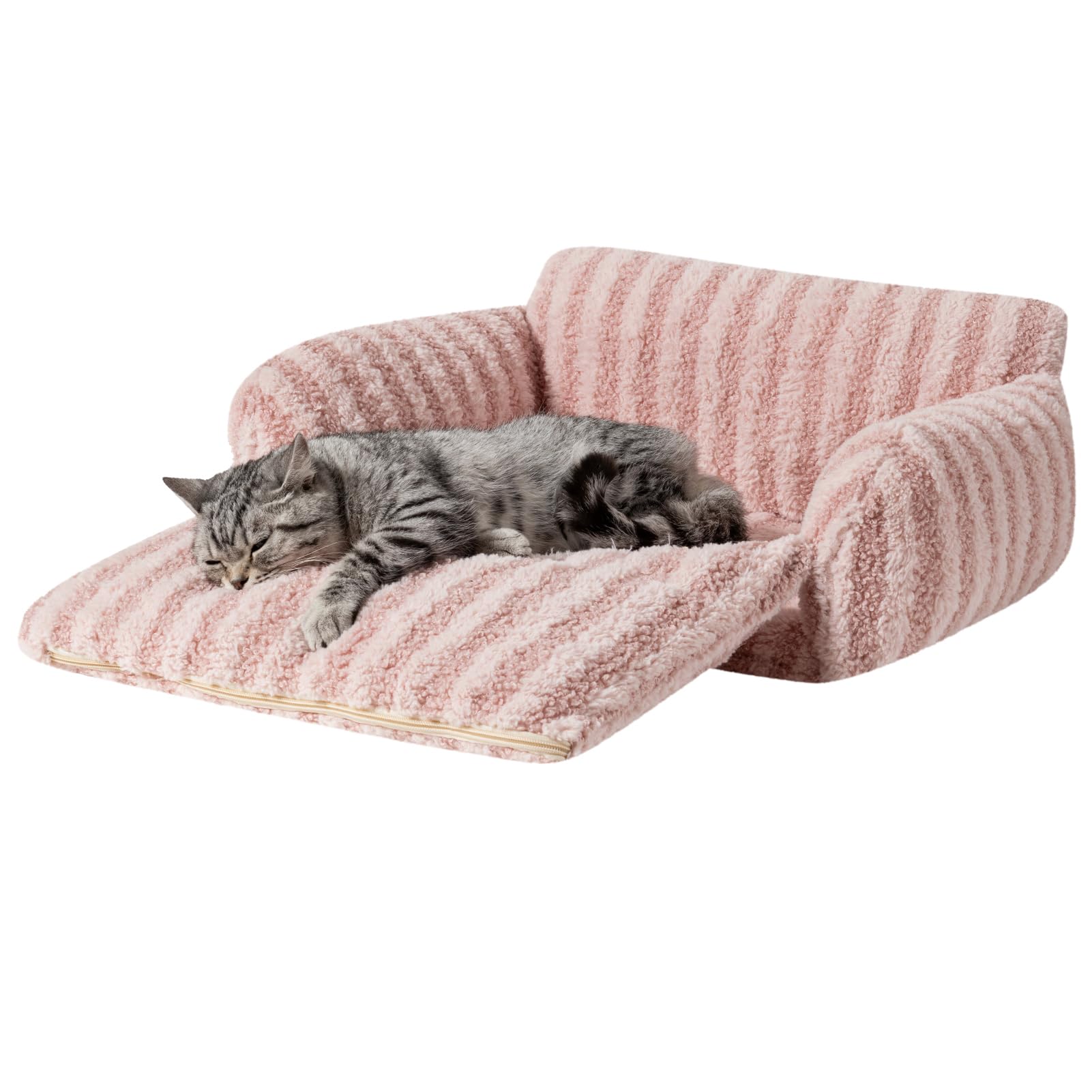 Hollypet Cat Bed Small Dog Orthopedic Couch Beds for Pets up to 13 lbs