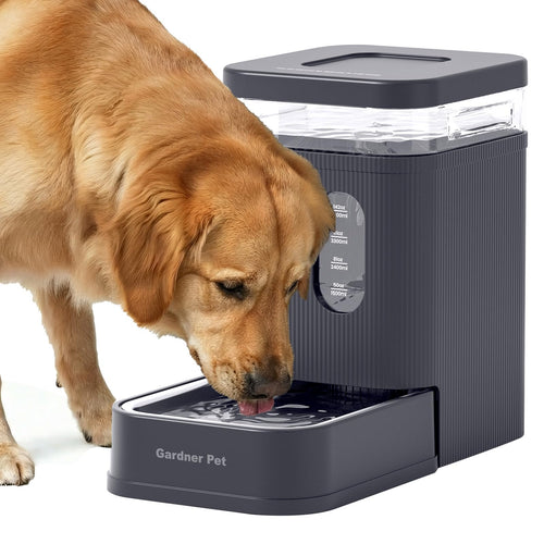 1.7 Gallon Automatic Dog Water Dispenser with Stainless Steel Bowl