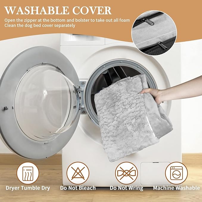 Comfort Expression Waterproof Orthopedic Dog Bed for Medium Size Dog