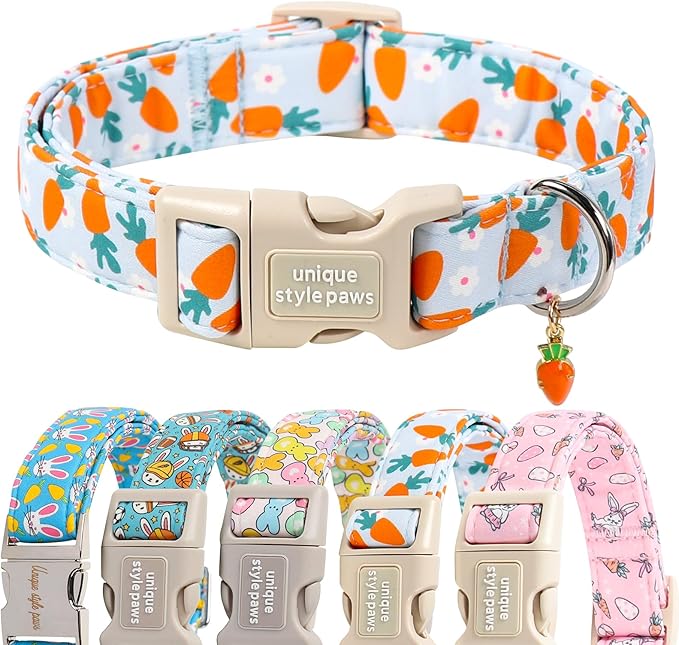 Unique style paws Dog Collar Metal Buckle Collar for Autumn Winter Christmas for Small Medium Large Boys Girls Dogs — S