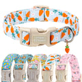 Unique style paws Dog Collar Plastic Buckle with Pendant Puppy Collar for Easter Flower Carrot for Small Medium Large Boys Girls Dogs