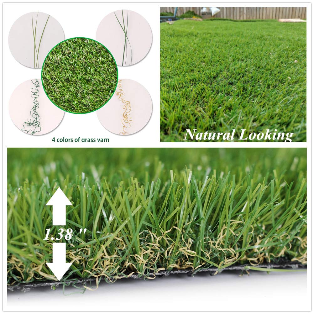 ALTRUISTIC Realistic Pet Artificial Grass for Dogs Indooor Outdoor Decor, 70 oz Extra-Heavy & Thick Garden Lawn Landscape Synthetic Grass Turf, Fake GrassTurf Mat Rug