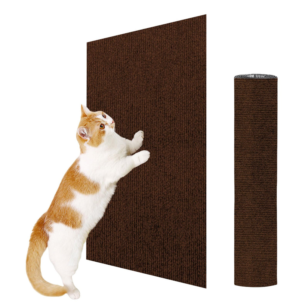 ENONCI 23.6x15.8 Cat Scratcher Mat, Self-Adhesive Cat Scratch Furniture Protector