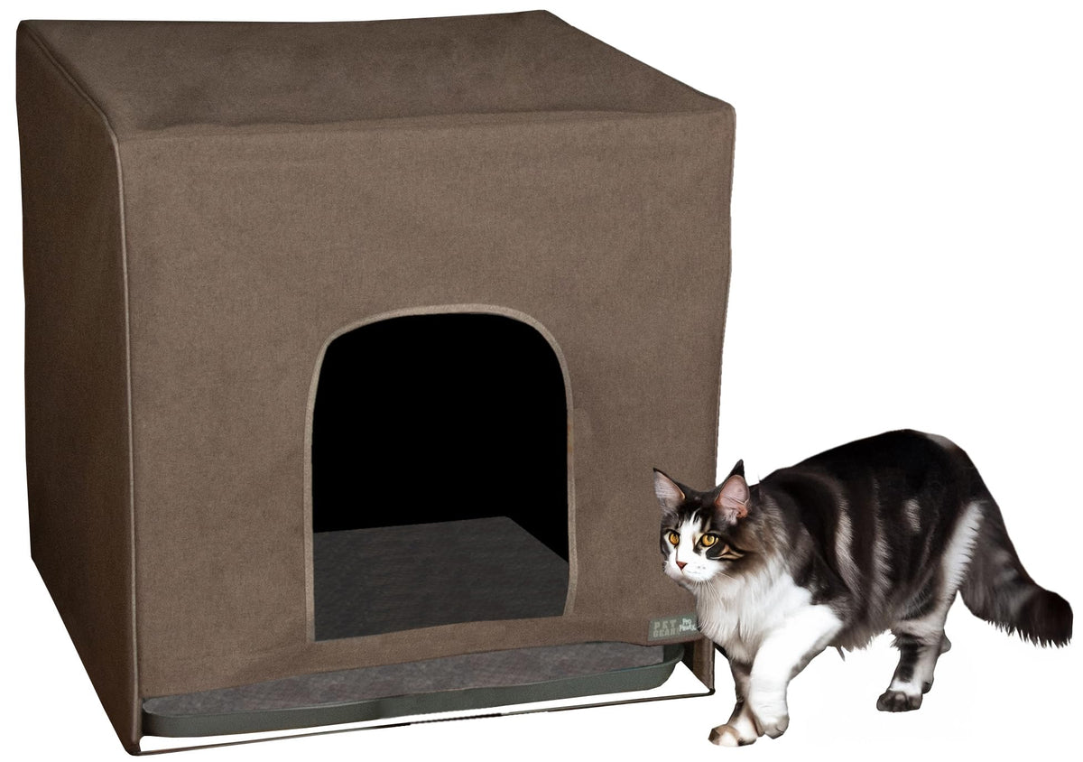 Pet Gear Pro Pawty for Cats with Tray, Chocolate