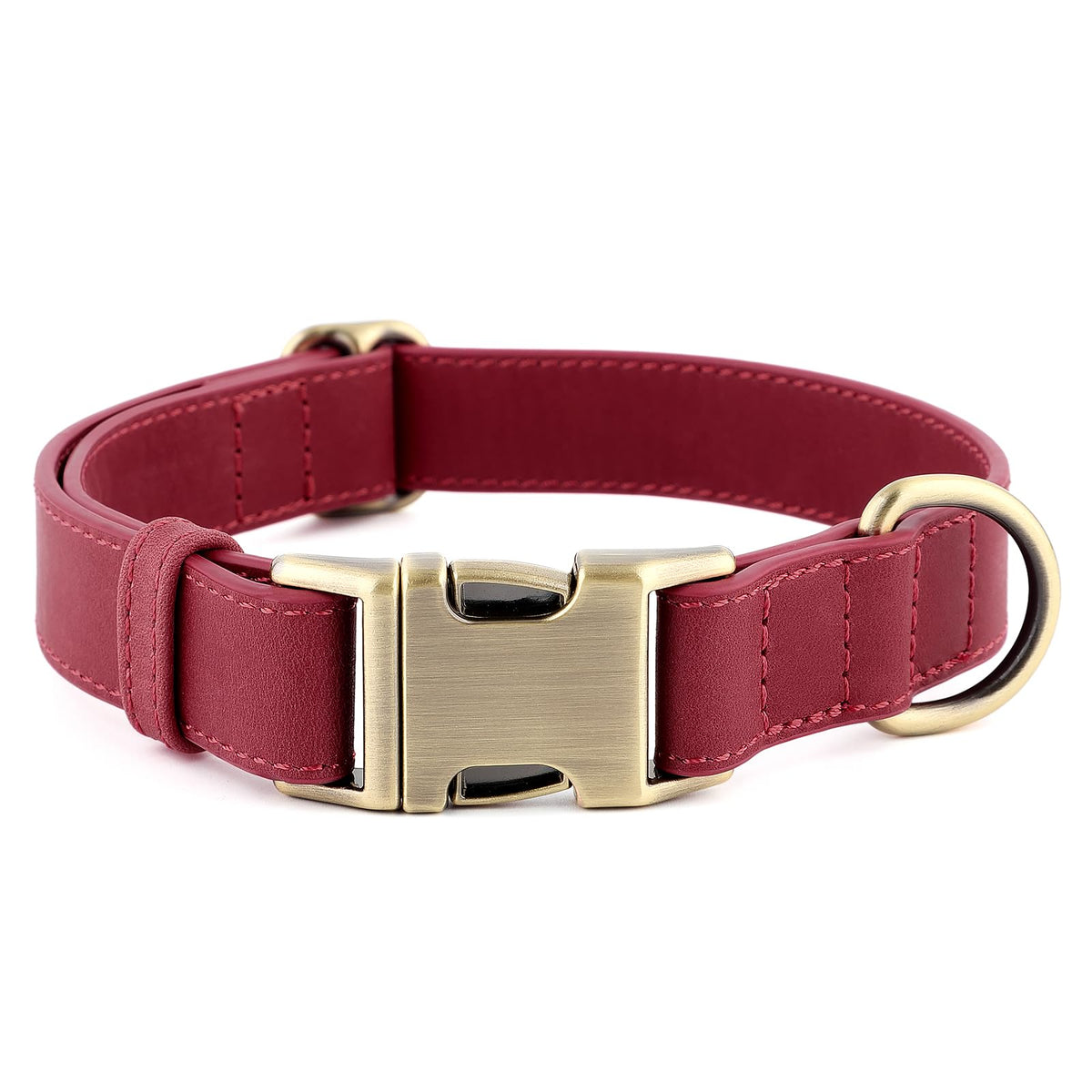 Plutus Pet Genuine Leather Dog Collar, Adjustable and Skin-Friendly