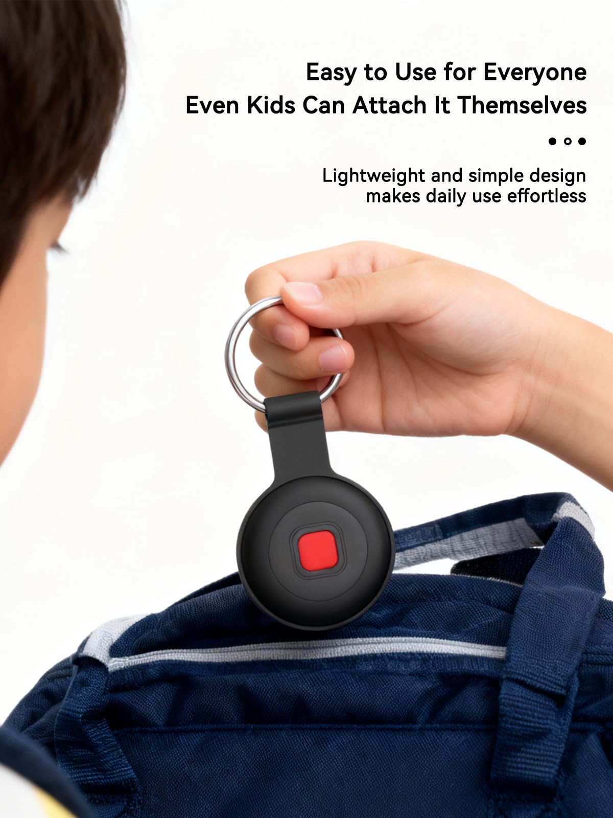 Bluetooth Dog Tracker Tag, Pet Tracker for Dogs with Silicone Collar Holder, Works with Apple Find My & Android Find Hub, IP67 Waterproof Anti-Lost Locator