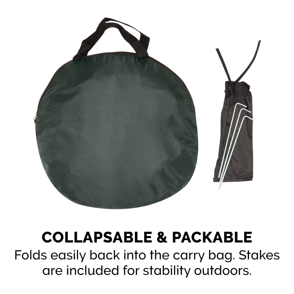 Furhaven Portable Dog Playpen Cat Tent, Pet playground,Kennel foldable indoor outdoor zippered puppy crate - Hunter Green, Medium