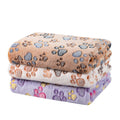 Dono 1 Pack 3 Dog Blankets for Small Dogs, Soft Fluffy Paw Print Pattern Fleece Pet Blanket Warm Sleep Mat, Puppy Kitten Blanket Doggy Mat for Dog Cat Kitten Doggy