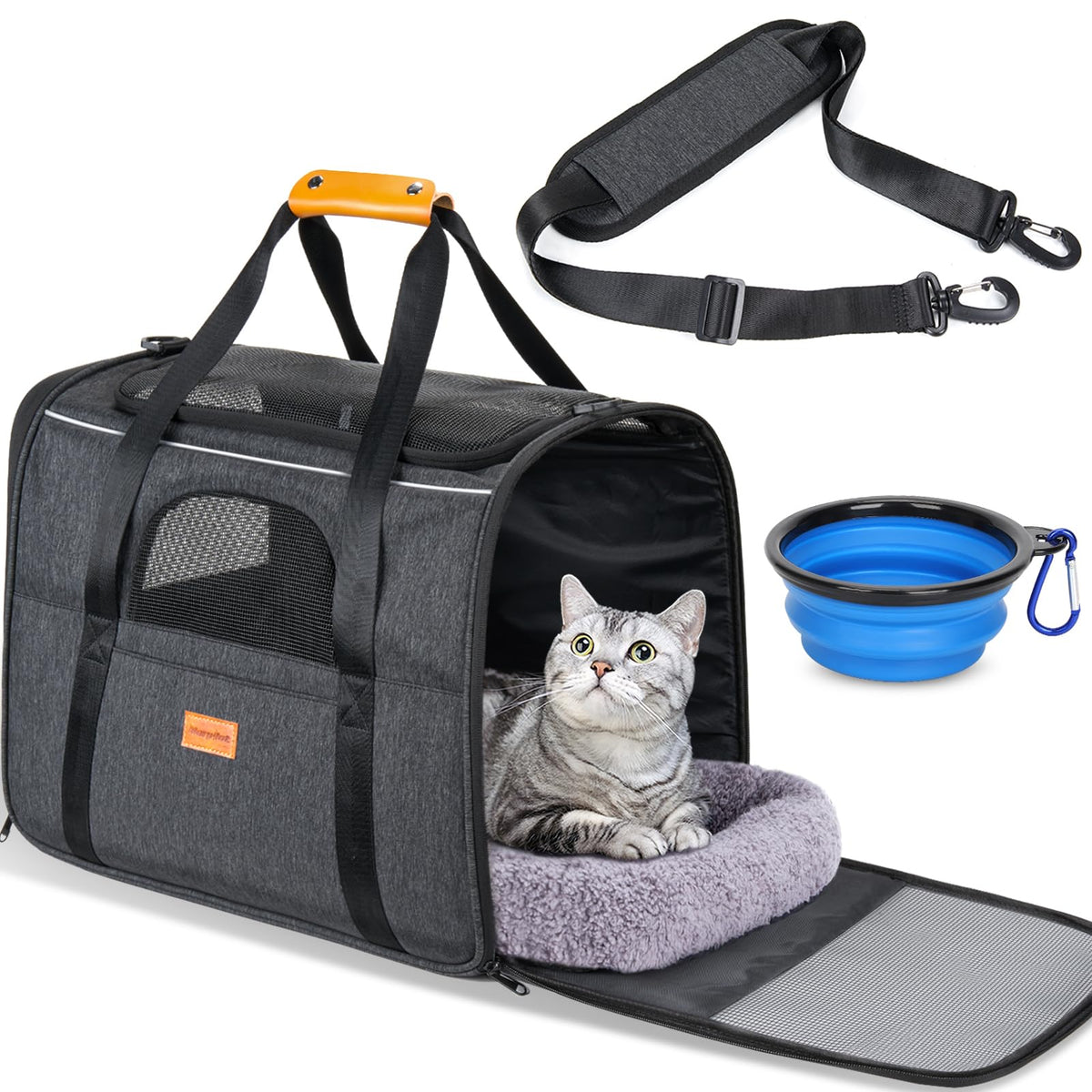 Morpilot Cat Carrier Soft for Large Medium Cats and Puppy up to 20lbs