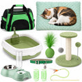 Eccliy 10 Pcs Kitten Starter Kit for Indoor, Classic, Medium, Blue