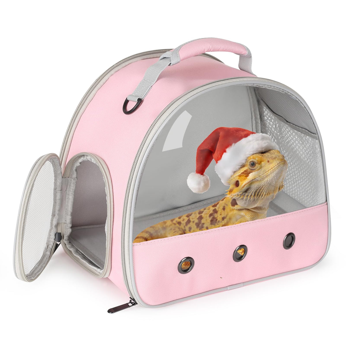 Guinea Pig Carrier,Guinea Pig Carrier for 2,Ventilation Carrier for Bearded Dragon,Reptile Travel Carrier for Lizards Sugar Glider Hedgehog Rat Parrot Birds,Airline Approved Green