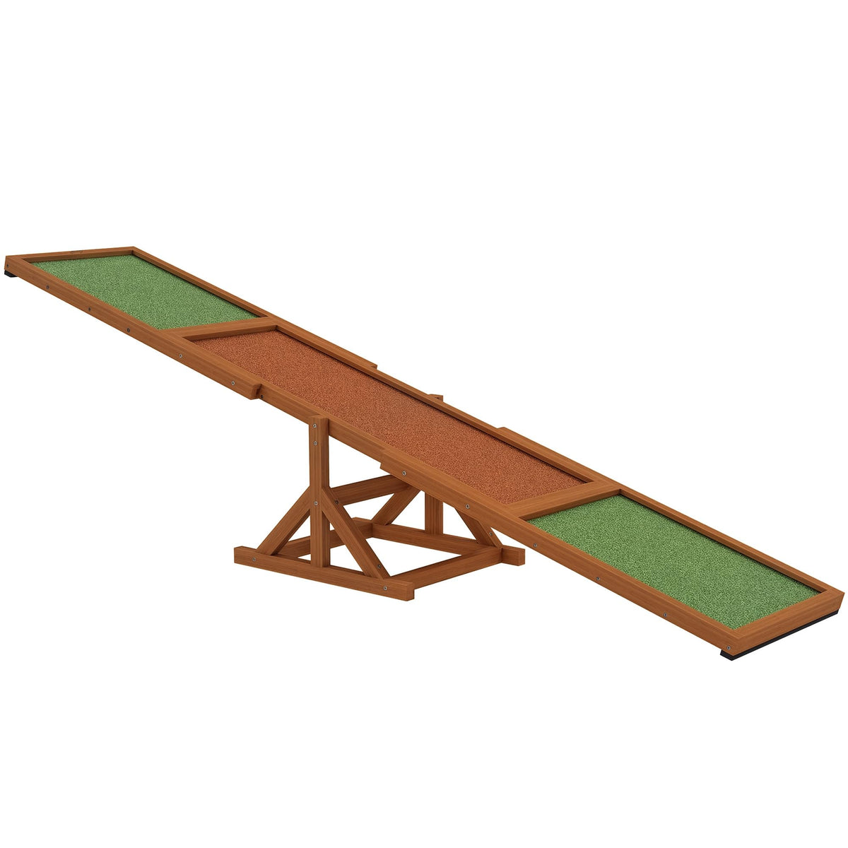 PawHut Wooden Dog Agility Seesaw for Exercise71 L x 12" W x 12" H Natural