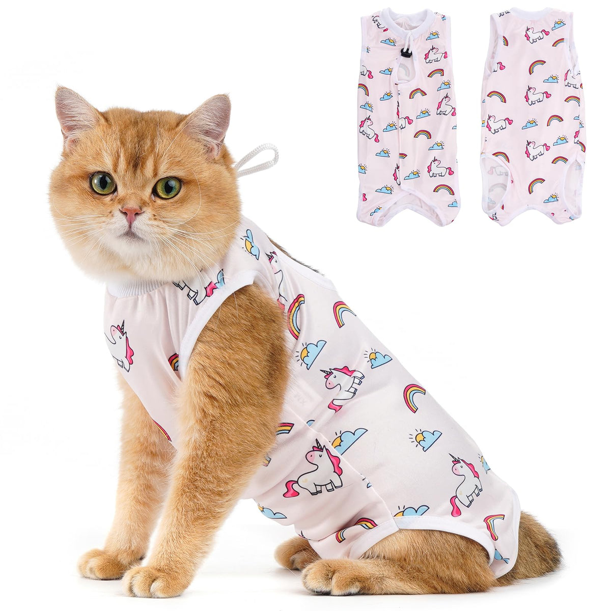 Avont Cat Recovery Suit - Kitten Onesie for Cats After Surgery