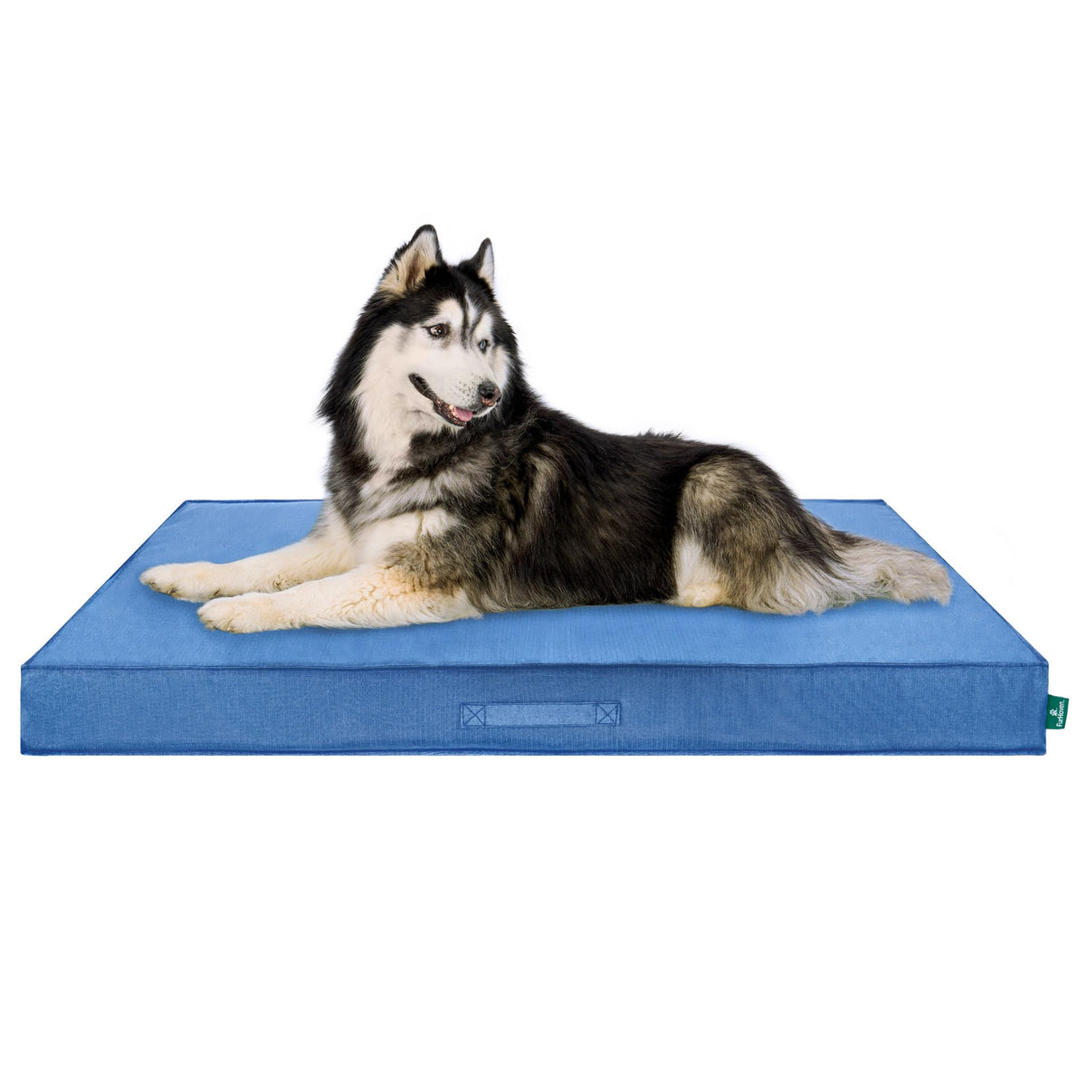Furhaven Water-Resistant Cooling Gel Dog Bed for Large/Medium Dogs w/ Removable Washable Cover, For Dogs Up to 55 lbs - Indoor/Outdoor Logo Print Oxford Polycanvas Mattress - Forest, Large